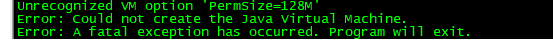java程序启动报Error: Could not create the Java Virtual Machine.错误